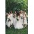 Asymmetrical White Chiffon Bridesmaid Dresses 902060