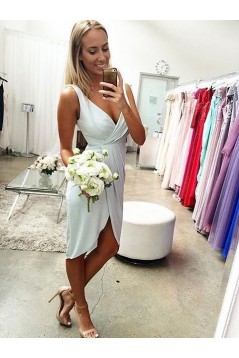 Short Chiffon V Neck Bridesmaid Dresses 902078