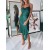 Short Spaghetti Straps Dark Green Bridesmaid Dresses 902100