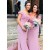 Mermaid Lace Off the Shoulder Long Bridesmaid Dresses 902163