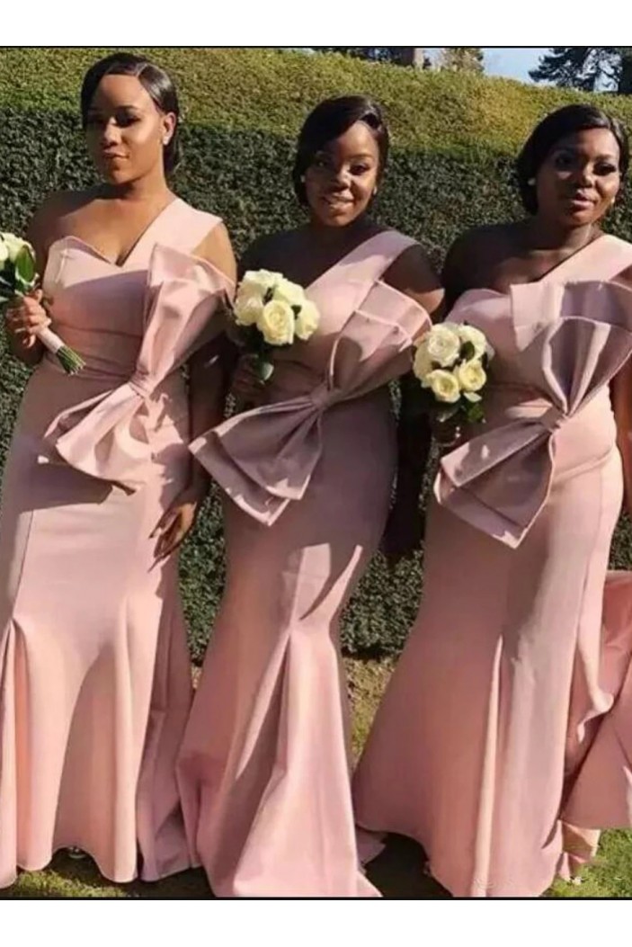 Long Mermaid One Shoulder Bridesmaid Dresses 902176