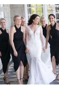 Short Black Bridesmaid Dresses 902212