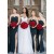 Mermaid Sweetheart Long Navy Blue Bridesmaid Dresses 902219