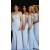 Long Mermaid Lace Off the Shoulder Bridesmaid Dresses 902229