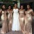 Long Mermaid Off the Shoulder Sequin Bridesmaid Dresses 902237