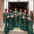 Long Green Mermaid Floor Length Bridesmaid Dresses 902239
