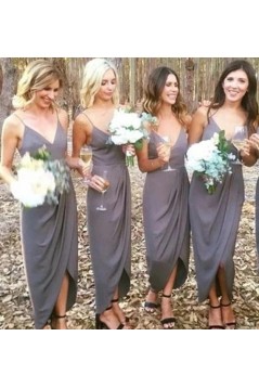 Sheath/Column Spaghetti Straps Bridesmaid Dresses 902240