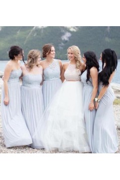 Long Chiffon and Lace Bridesmaid Dresses 902247