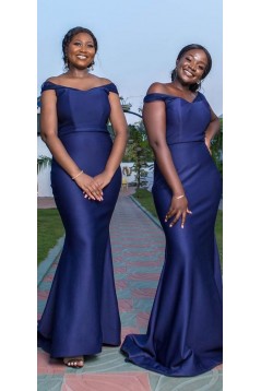 Long Mermaid Off the Shoulder Lace Bridesmaid Dresses 902252