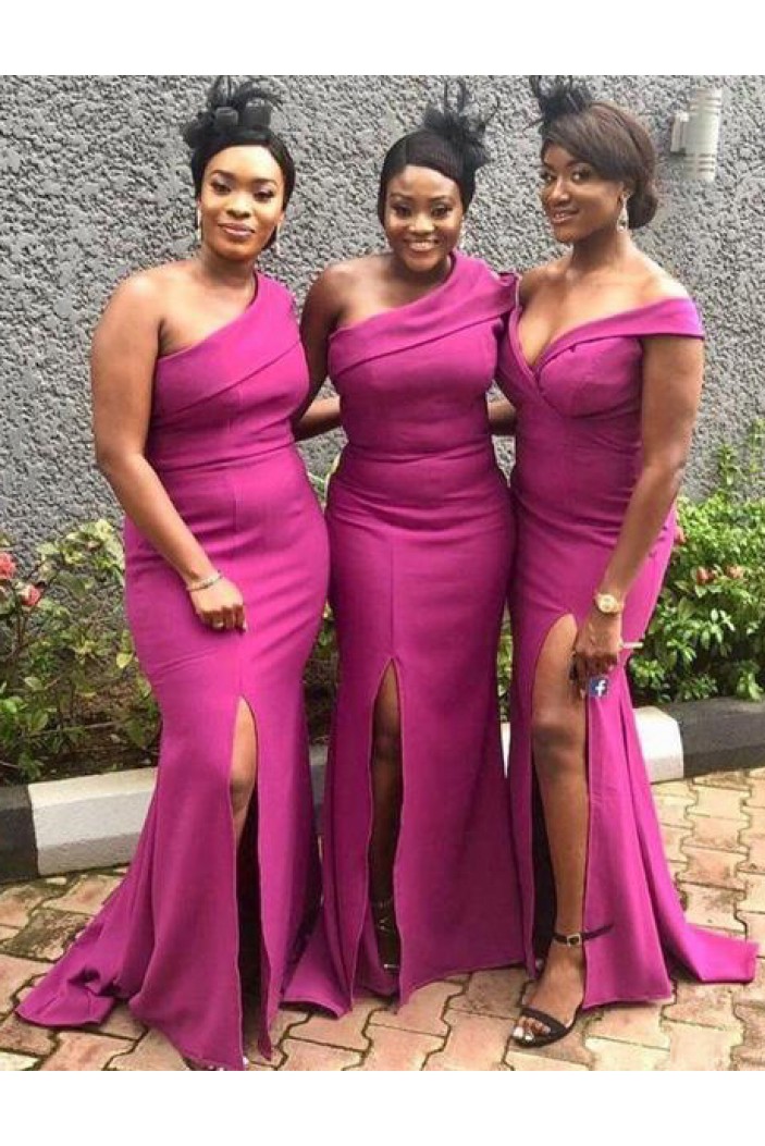 Long Mermaid Floor Length Bridesmaid Dresses 902259