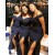Long Navy Blue Off the Shoulder Bridesmaid Dresses 902273