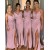 Sheath/Column Spaghetti Straps Long Chiffon Bridesmaid Dresses 902277