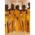 Long Yellow Mermaid Floor Length Bridesmaid Dresses 902312