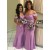 Long Mermaid Off the Shoulder Floor Length Bridesmaid Dresses 902325