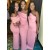 Long Pink One Shoulder Bridesmaid Dresses 902327