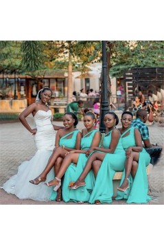 Long Mermaid One Shoulder Bridesmaid Dresses 902342