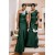 Long Green Mermaid One Shoulder Bridesmaid Dresses 902357
