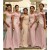 Long Pink Mermaid Lace Bridesmaid Dresses 902365