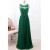 Long Green Lace and Chiffon Floor Length Bridesmaid Dresses 902380