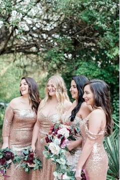 Long Sequin Floor Length Bridesmaid Dresses 902394