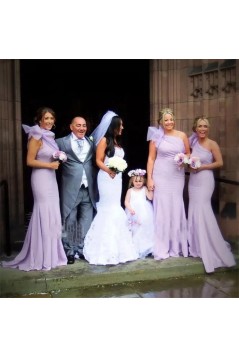 Long Mermaid One Shoulder Bridesmaid Dresses 902398