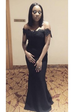 Long Mermaid Off the Shoulder Floor Length Bridesmaid Dresses 902405