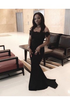 Long Mermaid Off the Shoulder Floor Length Bridesmaid Dresses 902405