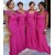 Long Fuchsia Mermaid Bridesmaid Dresses 902406
