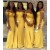 Long Yellow Mermaid Bridesmaid Dresses 902424