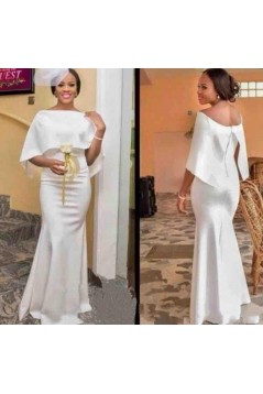 Long White Mermaid Bridesmaid Dresses 902434