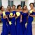 Long Royal Blue Mermaid Off the Shoulder Bridesmaid Dresses 902436