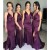 Long Grape Purple Mermaid Spaghetti Straps Bridesmaid Dresses 902437