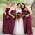 Long Spaghetti Straps Chiffon Bridesmaid Dresses 902440