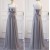Long Grey Chiffon Bridesmaid Dresses 902445