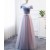 Long Tulle Floor Length Bridesmaid Dresses with Sleeves 902448