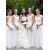 Long White Chiffon Floor Length Bridesmaid Dresses 902449