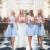 Short Blue Chiffon Bridesmaid Dresses 902468