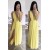 Long Yellow Chiffon V Neck Floor Length Bridesmaid Dresses 902480