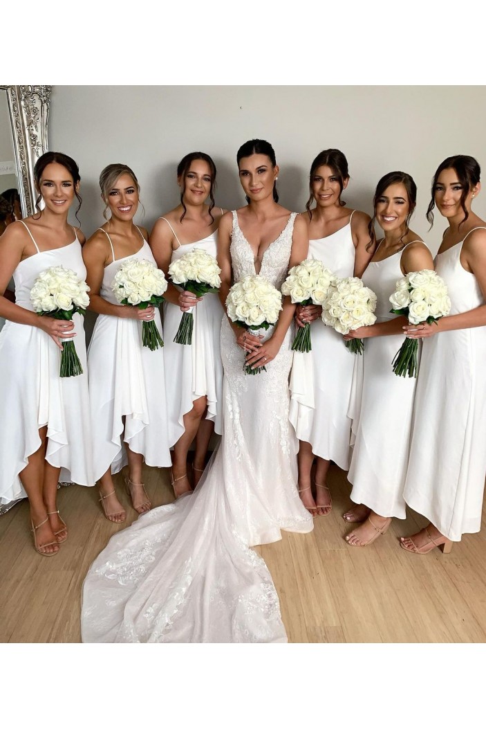 A-Line Short Spaghetti Straps Bridesmaid Dresses 902489