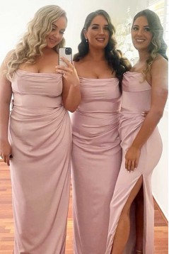 Mermaid Spaghetti Straps Long Bridesmaid Dresses 902494