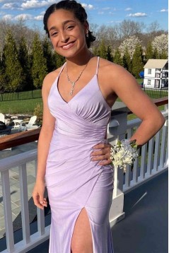 Mermaid Spaghetti Straps Long Bridesmaid Dresses 902500