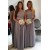 A-Line Chiffon and Lace Long Bridesmaid Dresses 902508