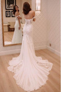 Mermaid Lace Off the Shoulder Wedding Dresses Bridal Gowns 903050
