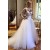 A-Line Lace and Tulle Wedding Dresses Bridal Gowns with Long Sleeves 903064