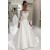 A-Line Lace Off the Shoulder Wedding Dresses Bridal Gowns with Long Sleeves 903114
