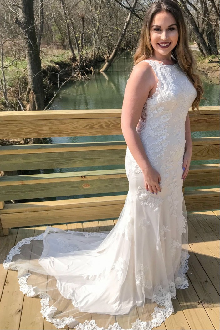 Mermaid Lace Long Wedding Dresses Bridal Gowns 903145