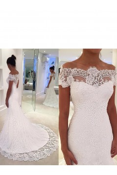 Mermaid Beaded Lace Long Wedding Dresses Bridal Gowns 903147