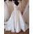 A-Line Long Satin V Neck Wedding Dresses Bridal Gowns 903162