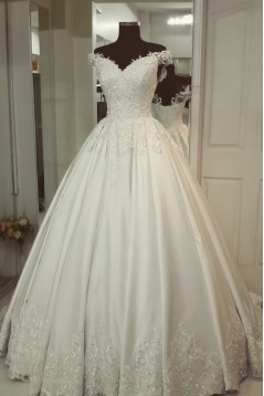 Ball Gowns Lace Off the Shoulder Wedding Dresses Bridal Gowns 903176