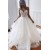 A-Line Lace V Neck Wedding Dresses Bridal Gowns 903181